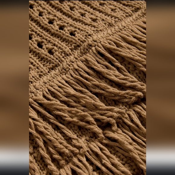 Mark&Spencer TEXTURED FRINGE Sweater - In cappuccino Size XL - Picture 4 of 6